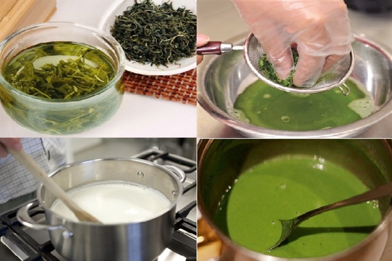 cách làm trà sữa thái xanh 