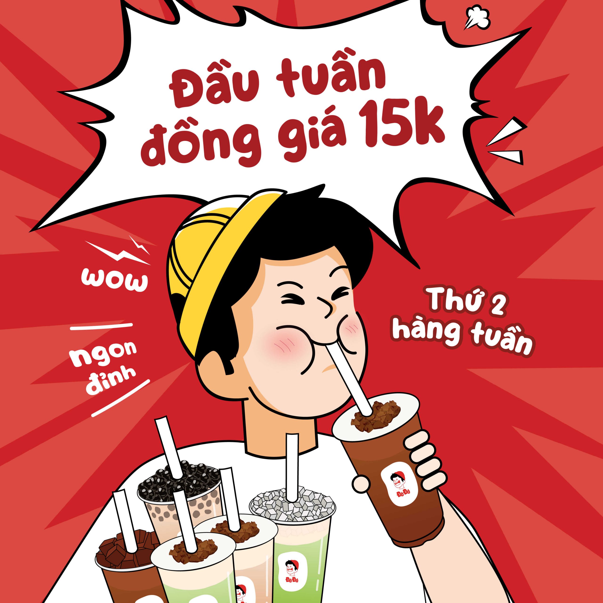 THỨ 2 ĐỒNG GIÁ 15K – UỐNG TRÀ SỮA THẢ GA