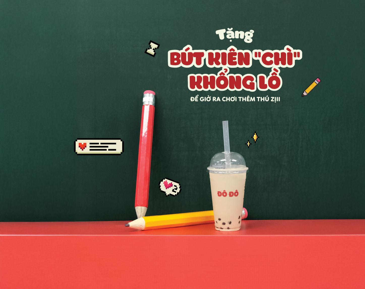 ĐÔ ĐÔ TẶNG BÚT KIÊN “CHÌ” KHỔNG LỒ ĐỂ GIỜ RA CHƠI THÊM THÚ ZỊII