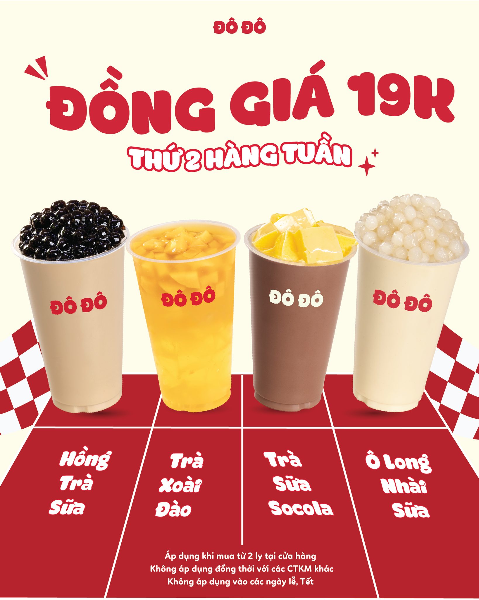 ƯU ĐÃI 19K THỨ 2 HÀNG TUẦN: THÊM MÓN ƯU ĐÃI, THÊM LỰA CHỌN MỖI THỨ 2
